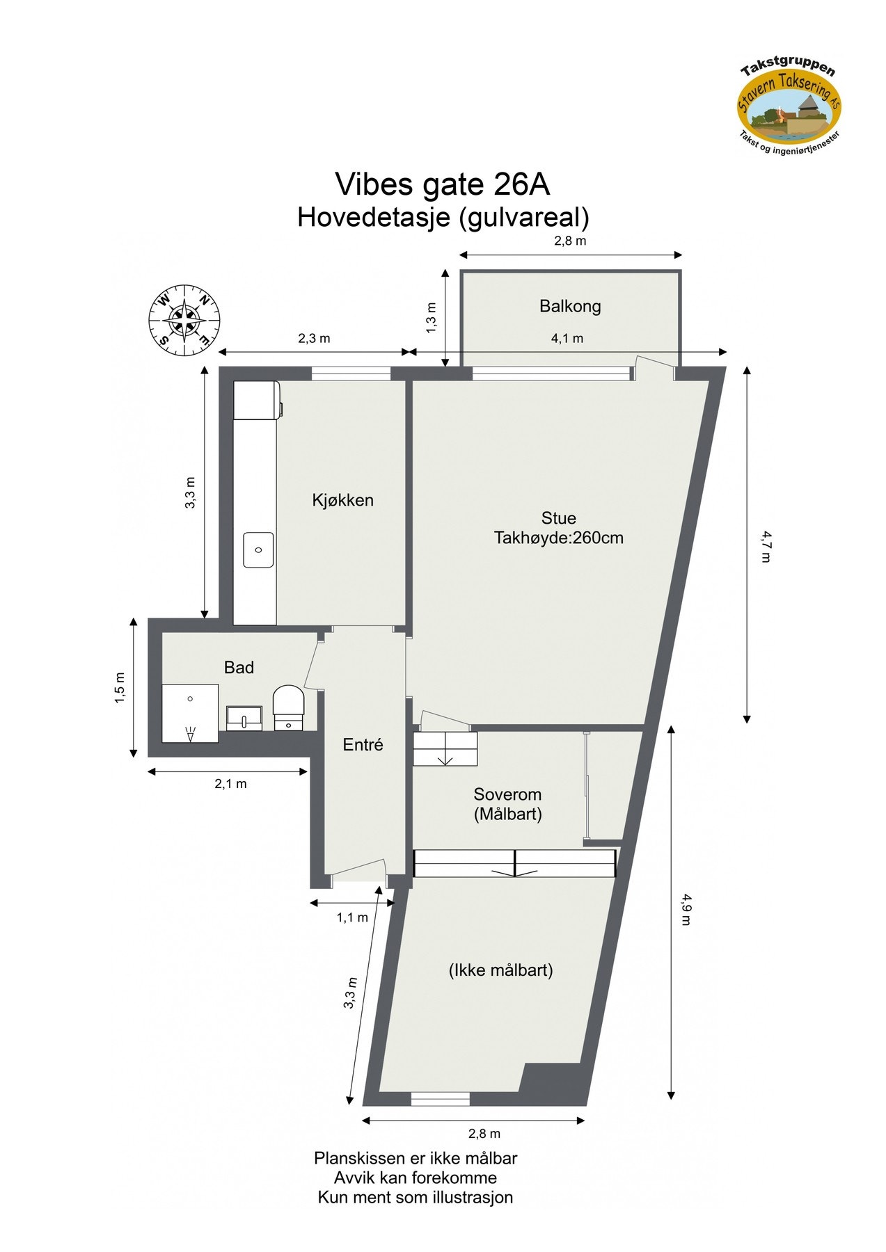 Leiligheten har en arealeffektiv planløsning med gode lysforhold og store vindusflater mot rolig bakgård, noe som bidrar til en behagelig og skjermet atmosfære. Galleribilde