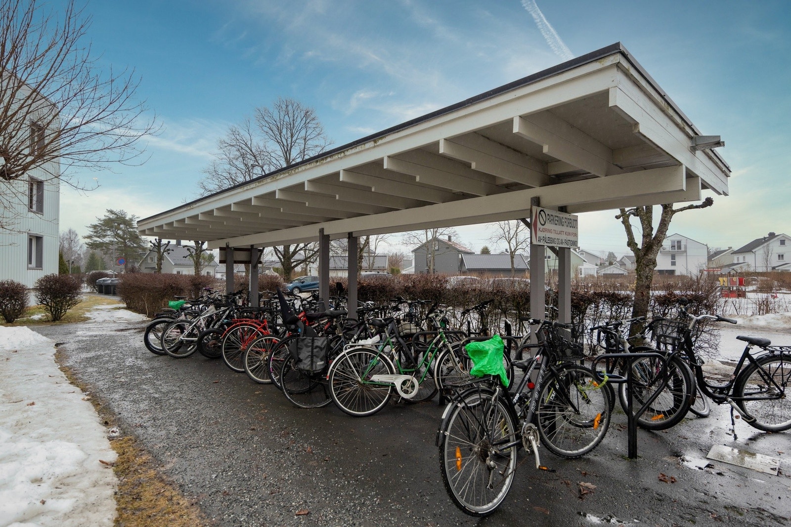 Sykkelparkering. Galleribilde