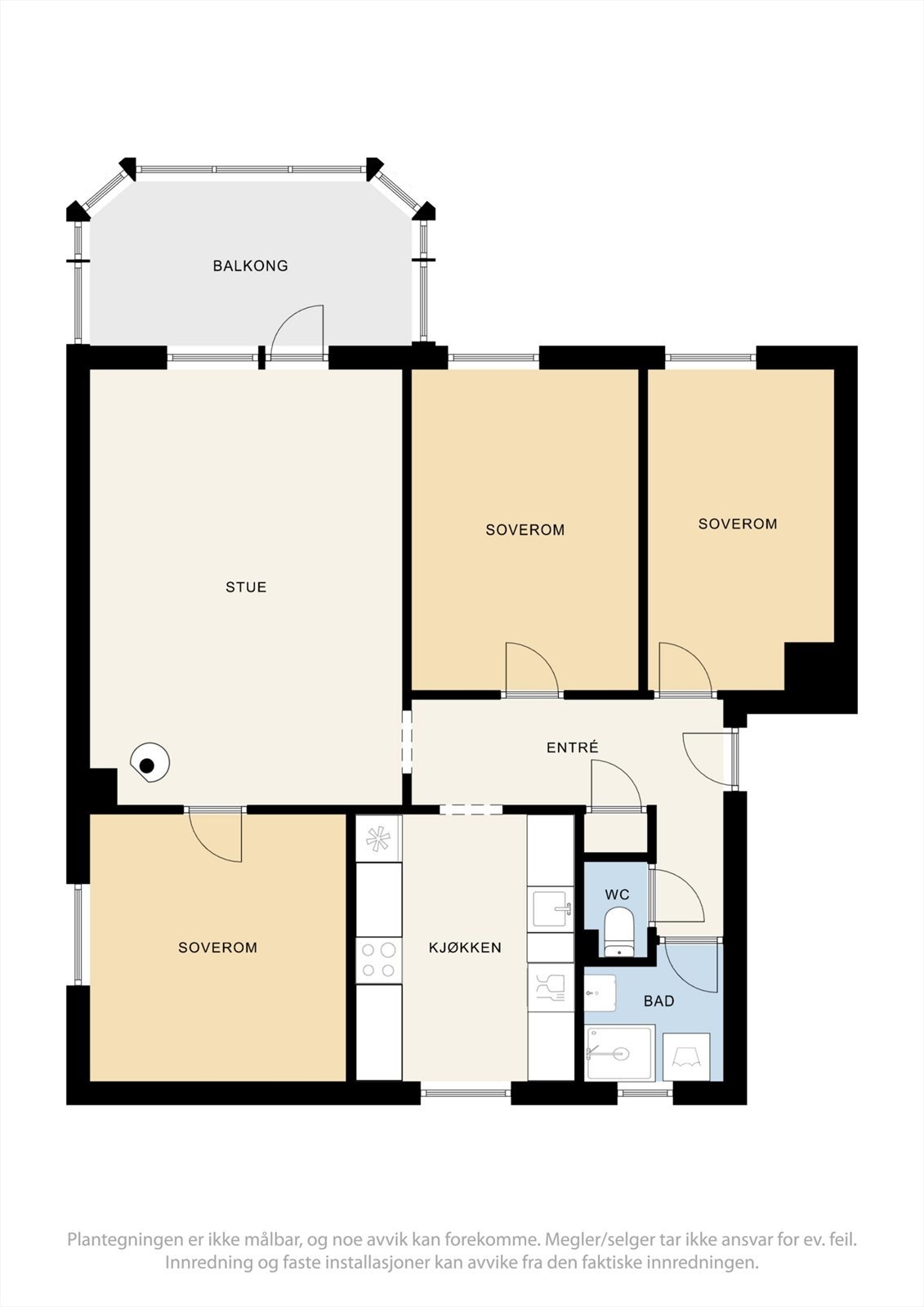 Dette er plantegningen av ditt nye hjem. Galleribilde