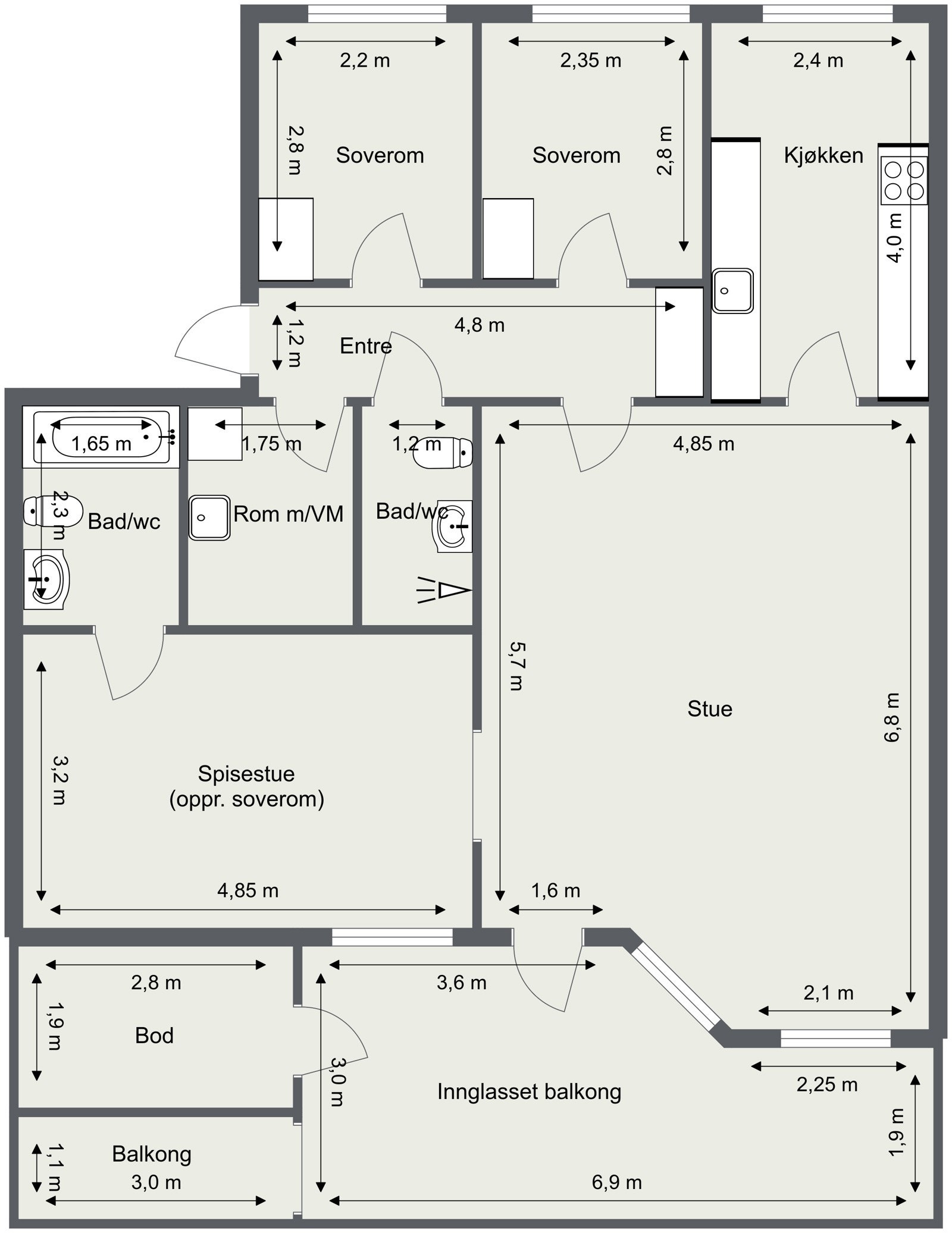 Plantegning. Galleribilde
