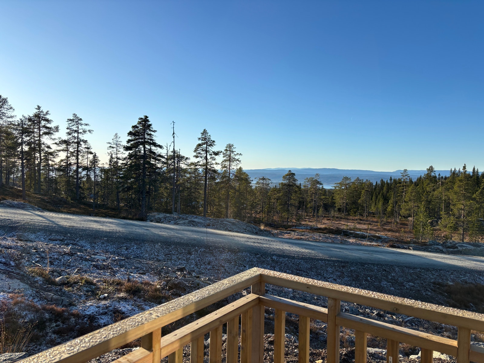 Utsikt fra terrasse Galleribilde