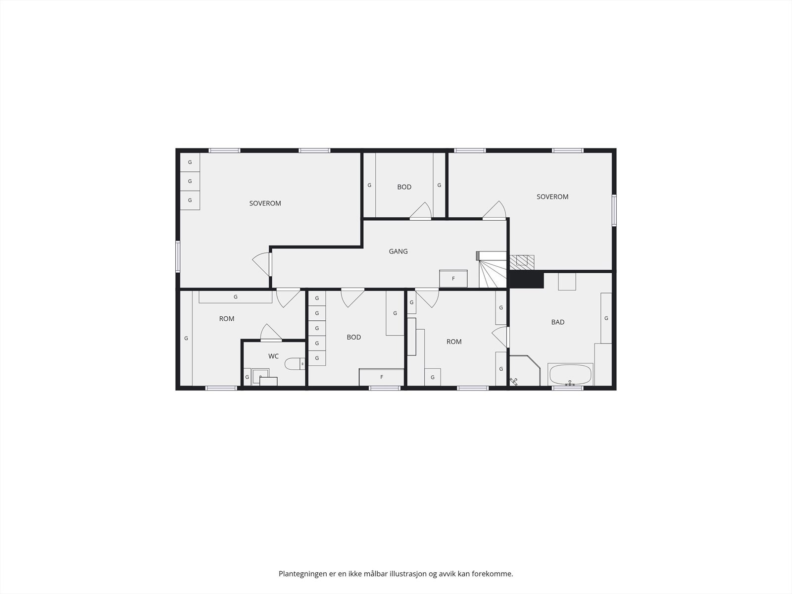 Plantegning kjeller. Galleribilde