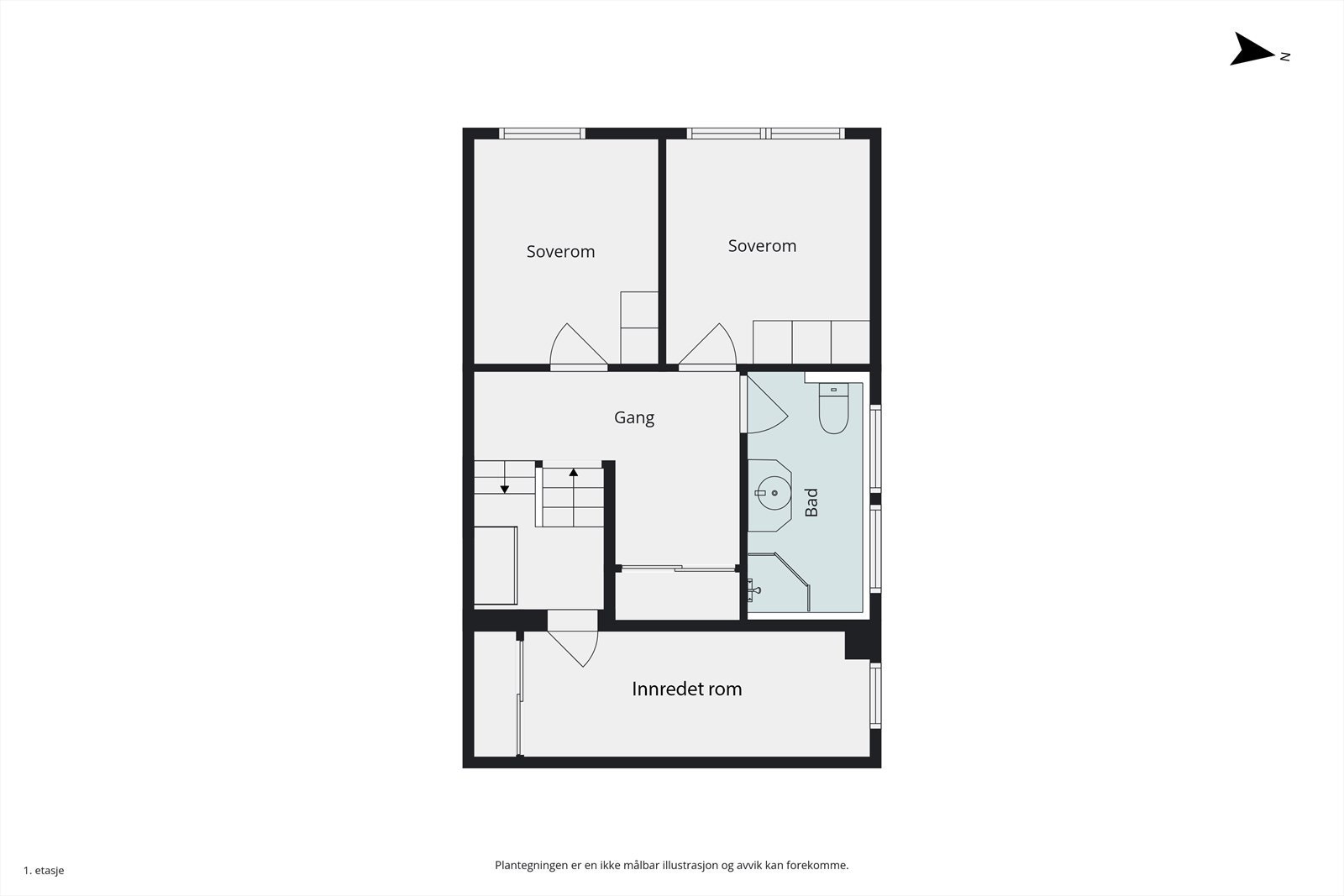 Plantegning - U. etasje Galleribilde