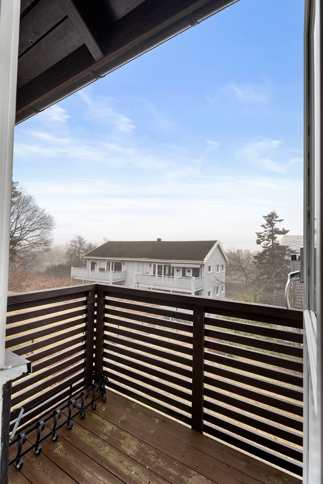 Utsikt fra den private terrassen i andre etasje. Galleribilde