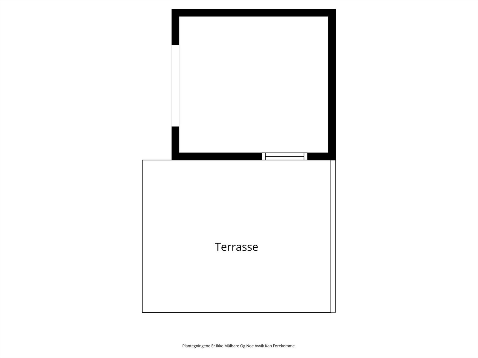 Planskisse terrasse. Galleribilde