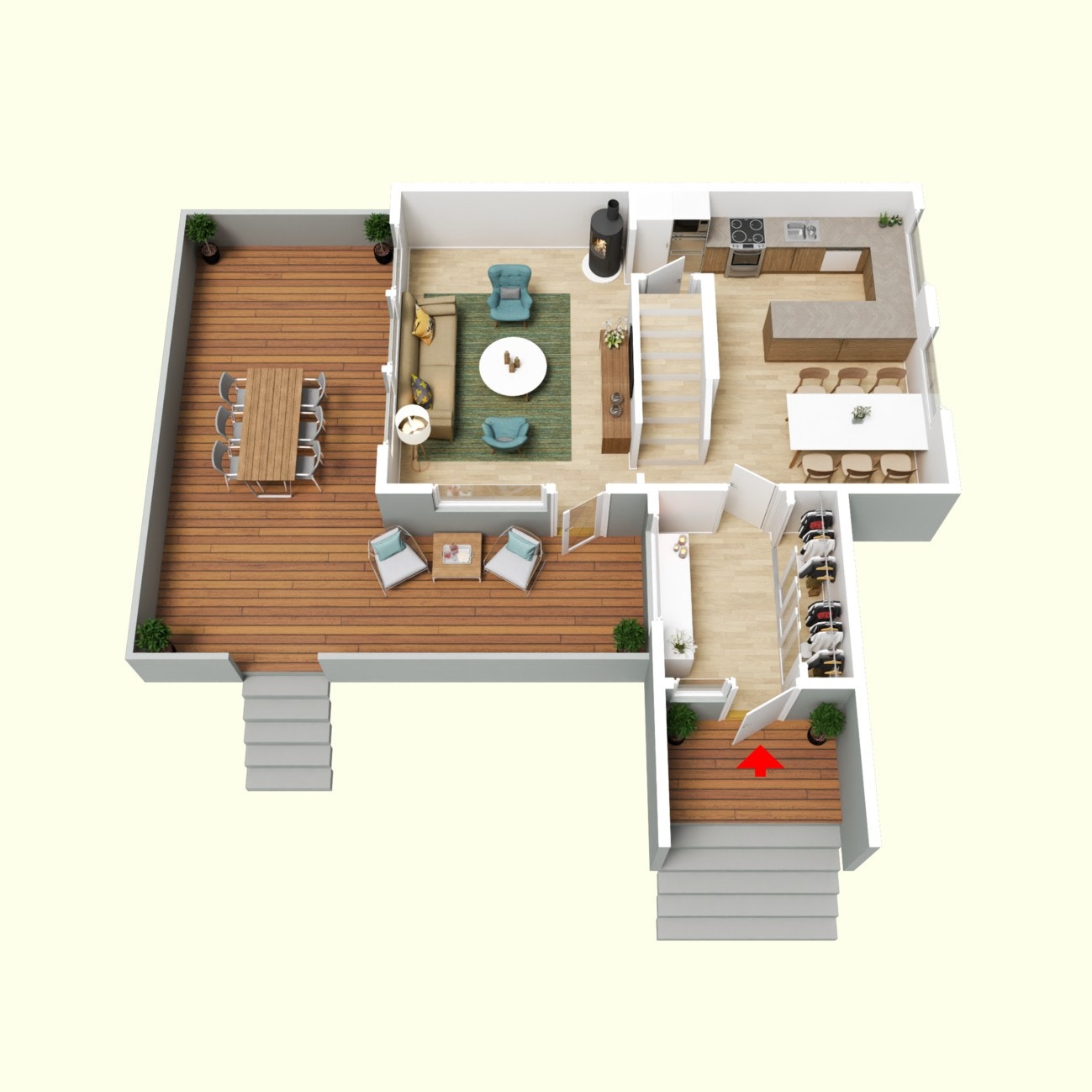 Til visning medbringes prospekt, målebånd og penn, slik at dere kan ta målene som trengs allerede på visning. Galleribilde