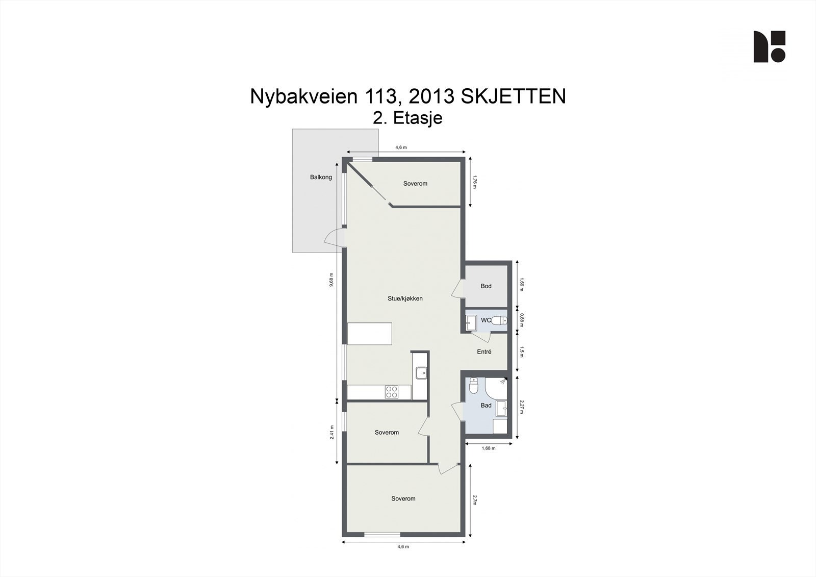 Plantegning Galleribilde