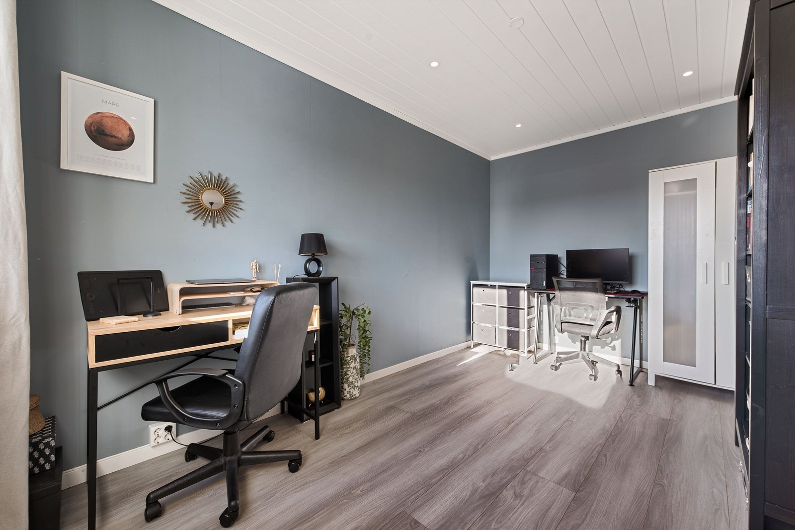 Soverom 3 som i dag brukes til kontor. Galleribilde