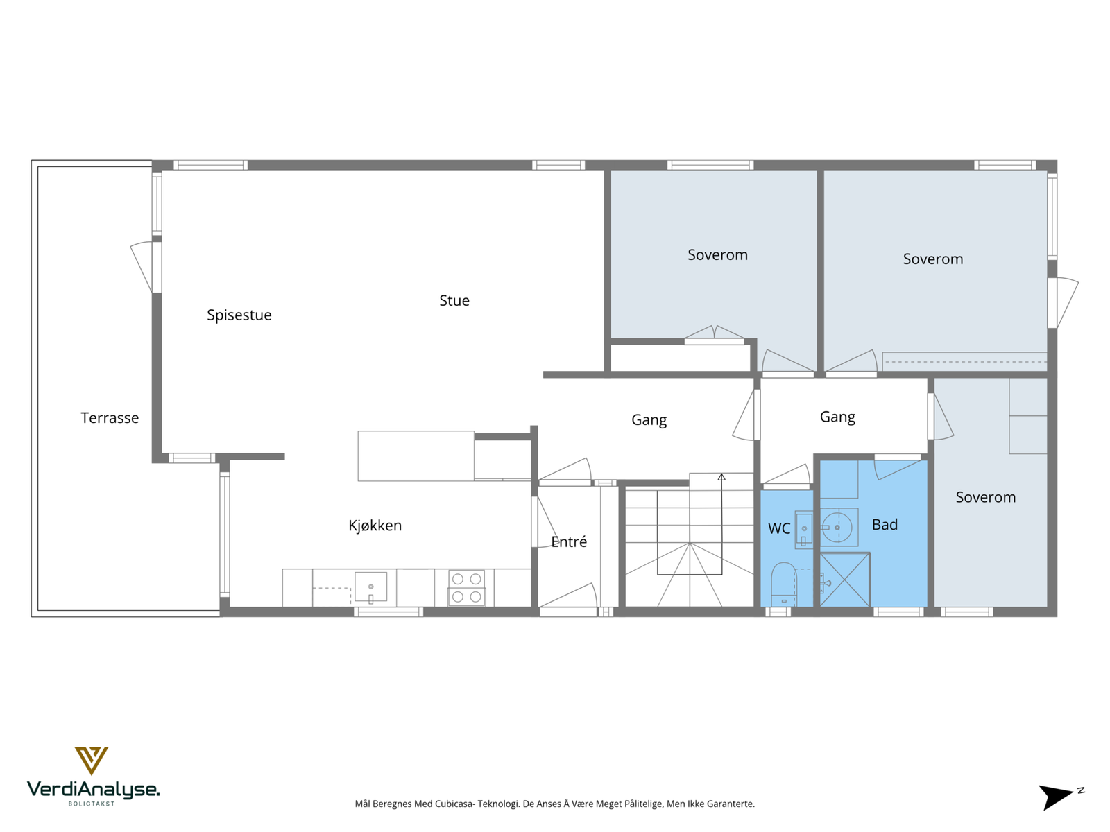 Plantegning 1 etasje Galleribilde