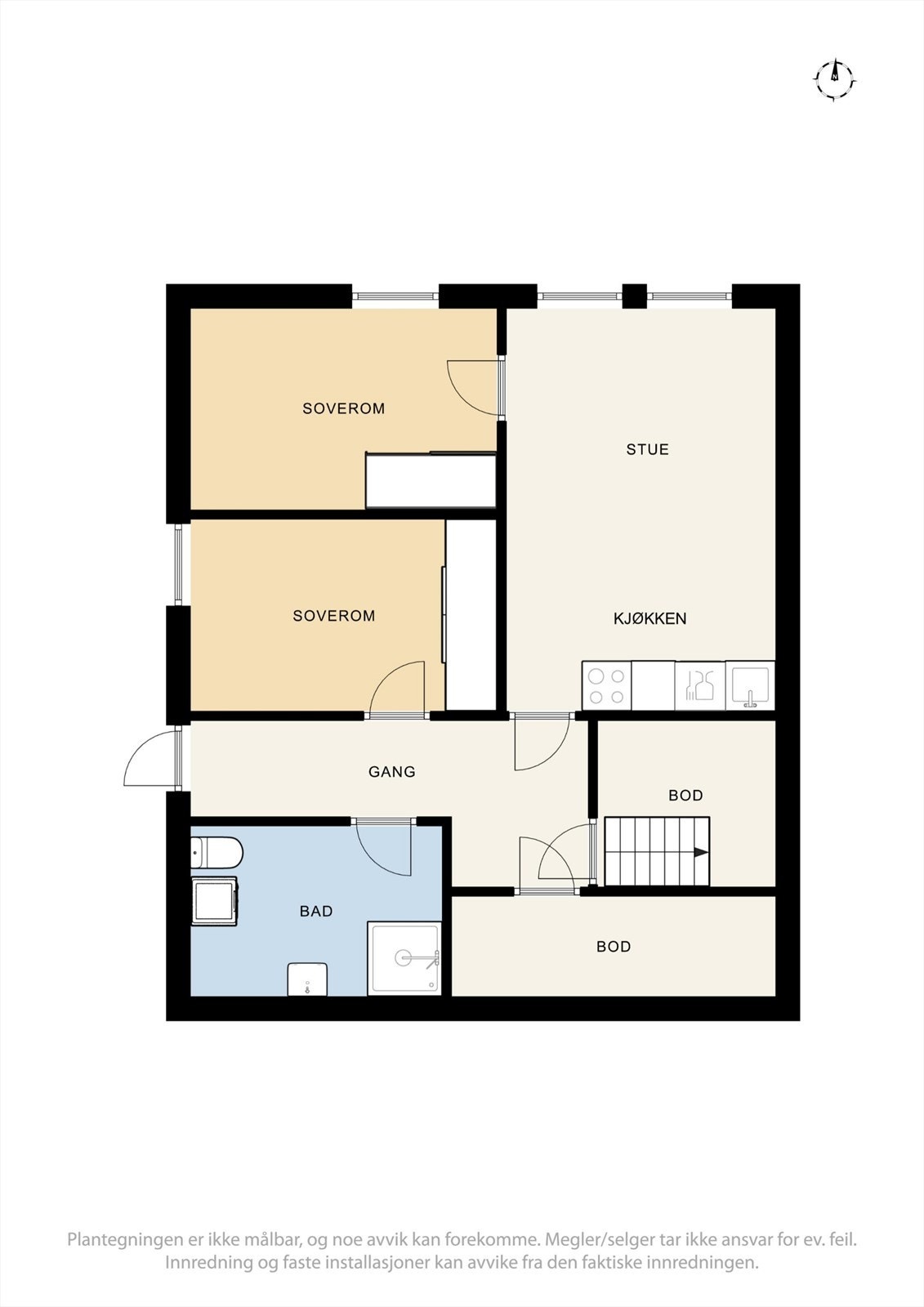 Plantegning underetasje. Galleribilde