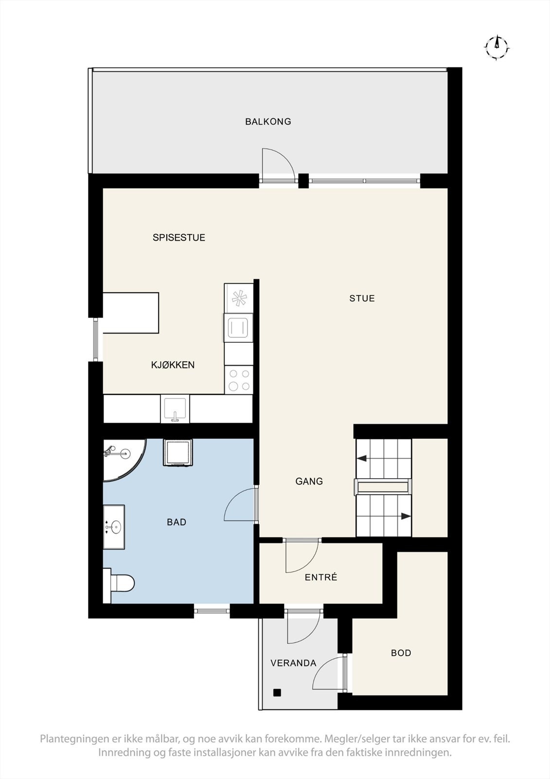 Plantegning første etasje. Galleribilde