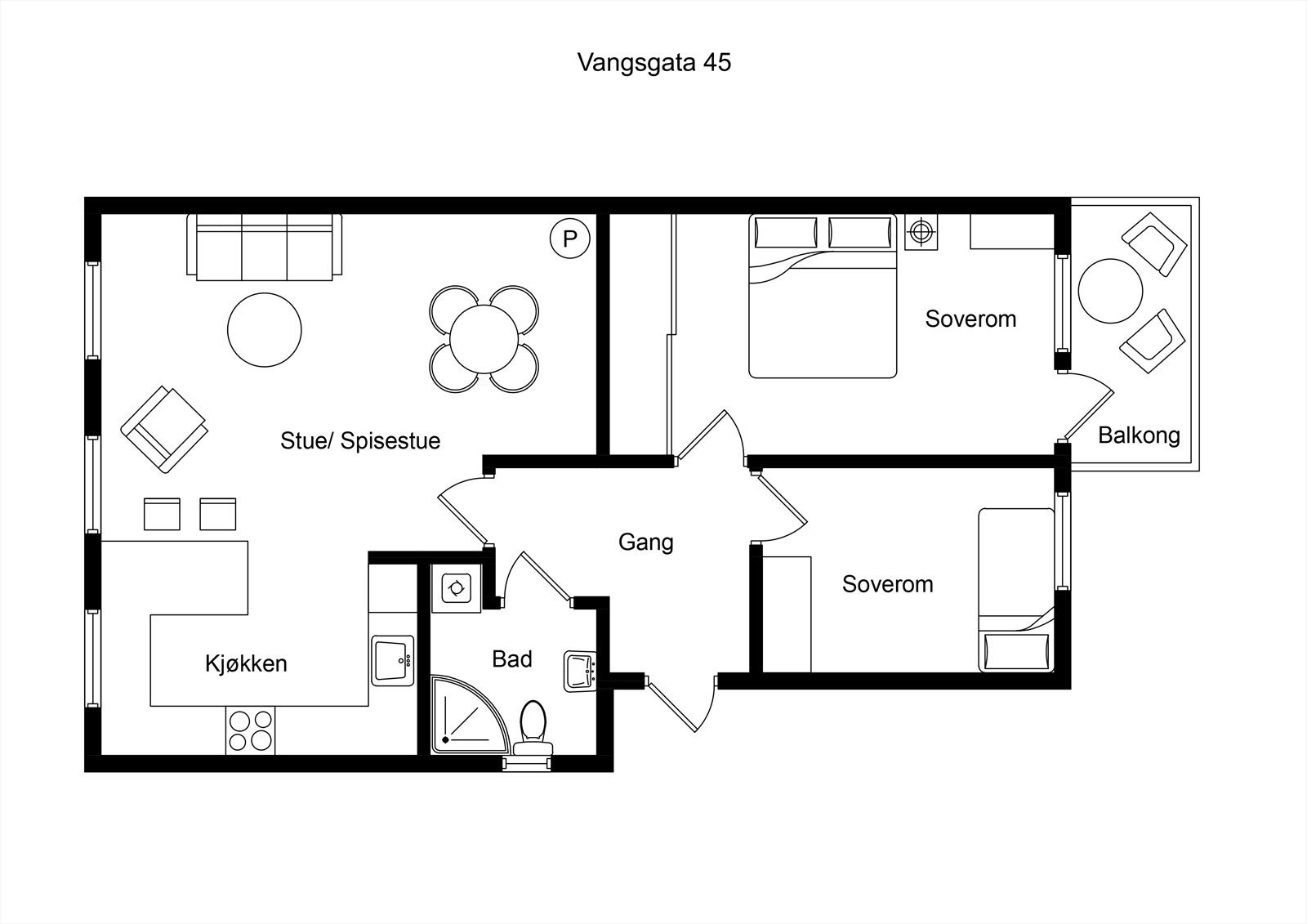 Plantegning Galleribilde
