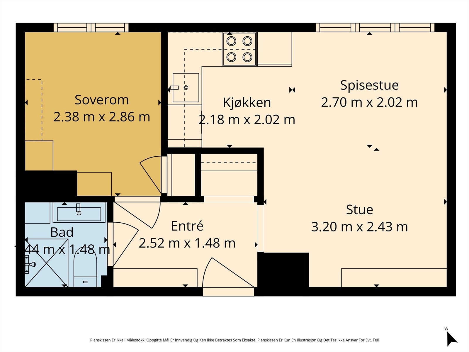 Plantegning (avvik kan forekomme) Galleribilde