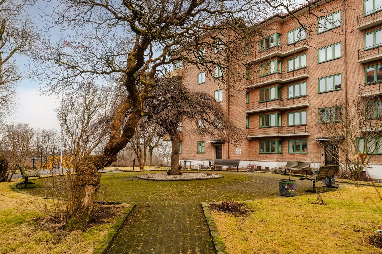 Det arrangeres sommerfest i borettslaget der beboerne kan samles. Galleribilde