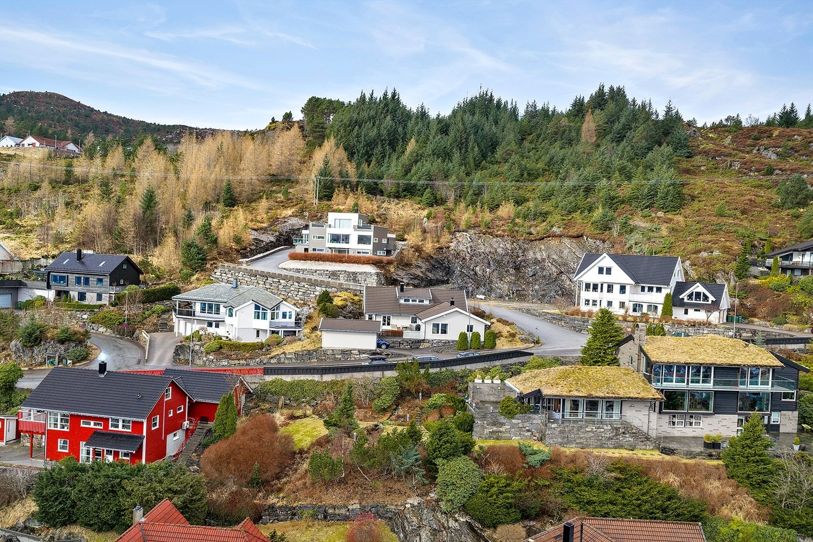 Nabolaget er kjend for sitt trivelege bumiljø, med nærheit til natur og fine naturstiar, samt eit yrande liv av små og større born i området. Galleribilde