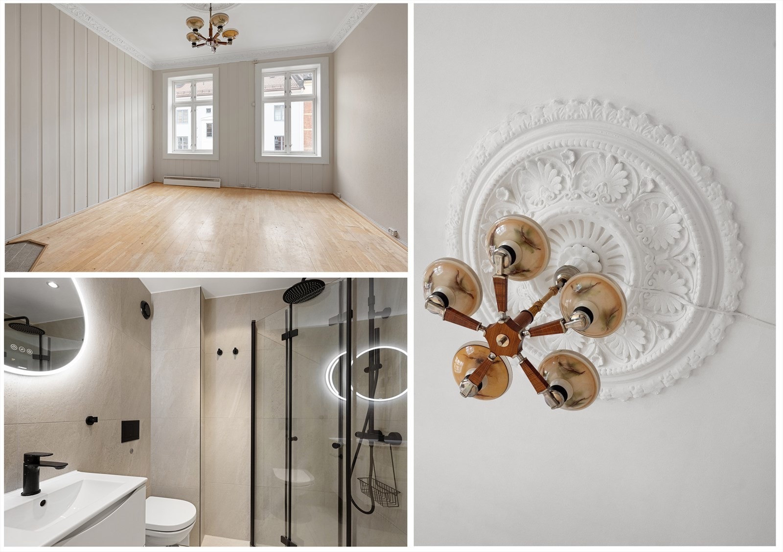 Velkommen til Herman Foss' Gate 18A! Oppussingsobjekt i klassisk bygård med balkong, peis, rosett og stukkatur. Galleribilde