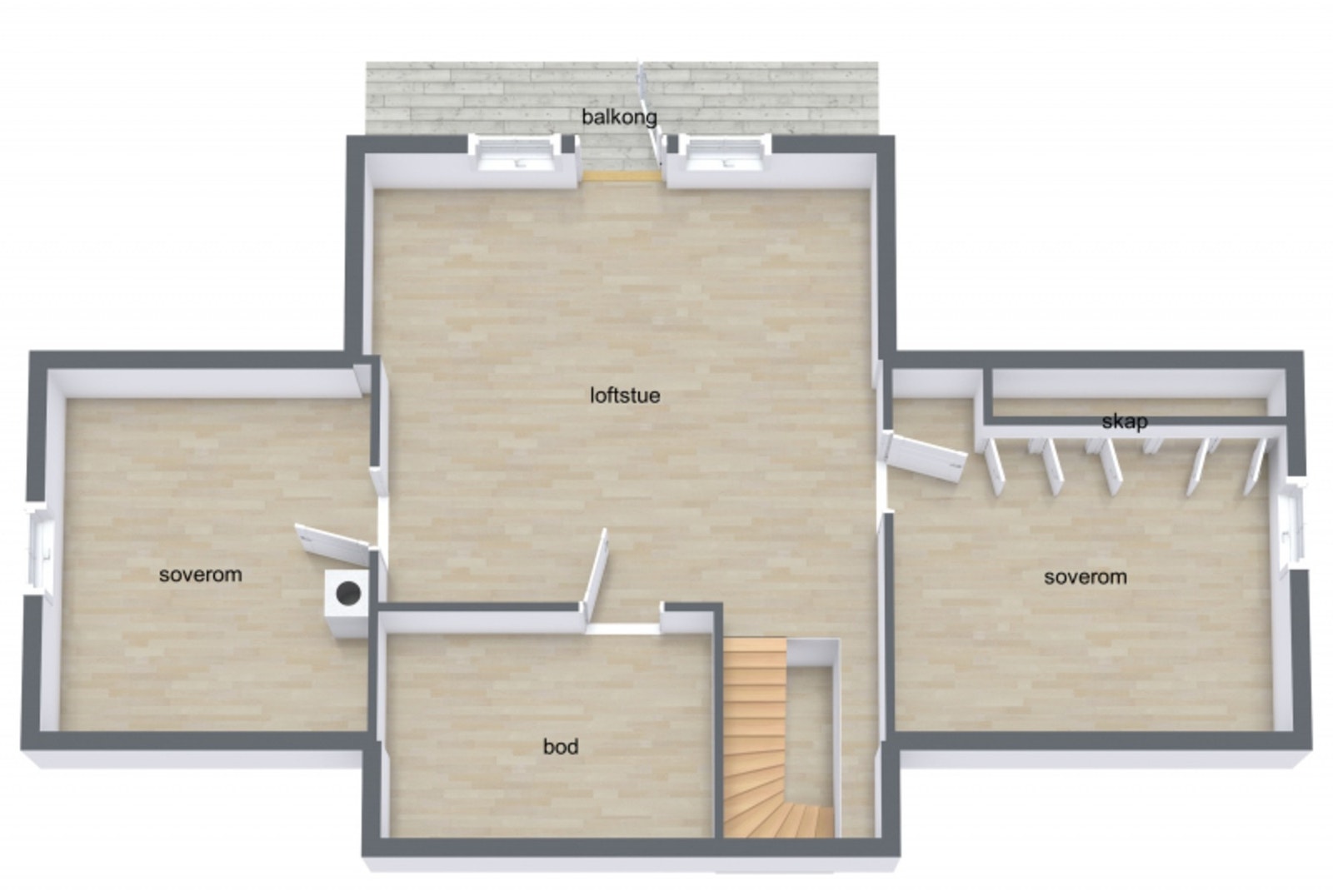 Plantegning2.etg. Galleribilde