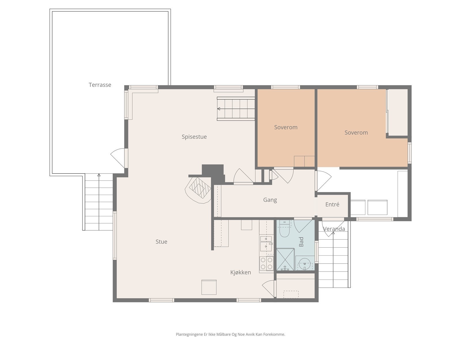 Planløsning hovedetasje Galleribilde