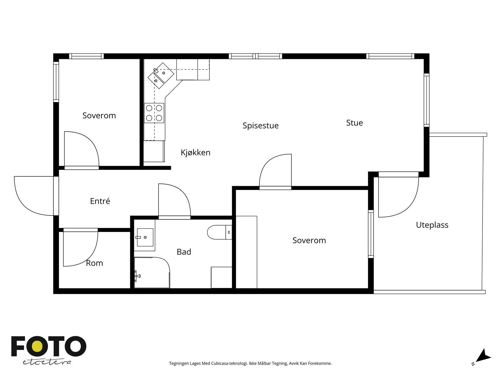 Veiledende plantegning - Ikke målbar Galleribilde