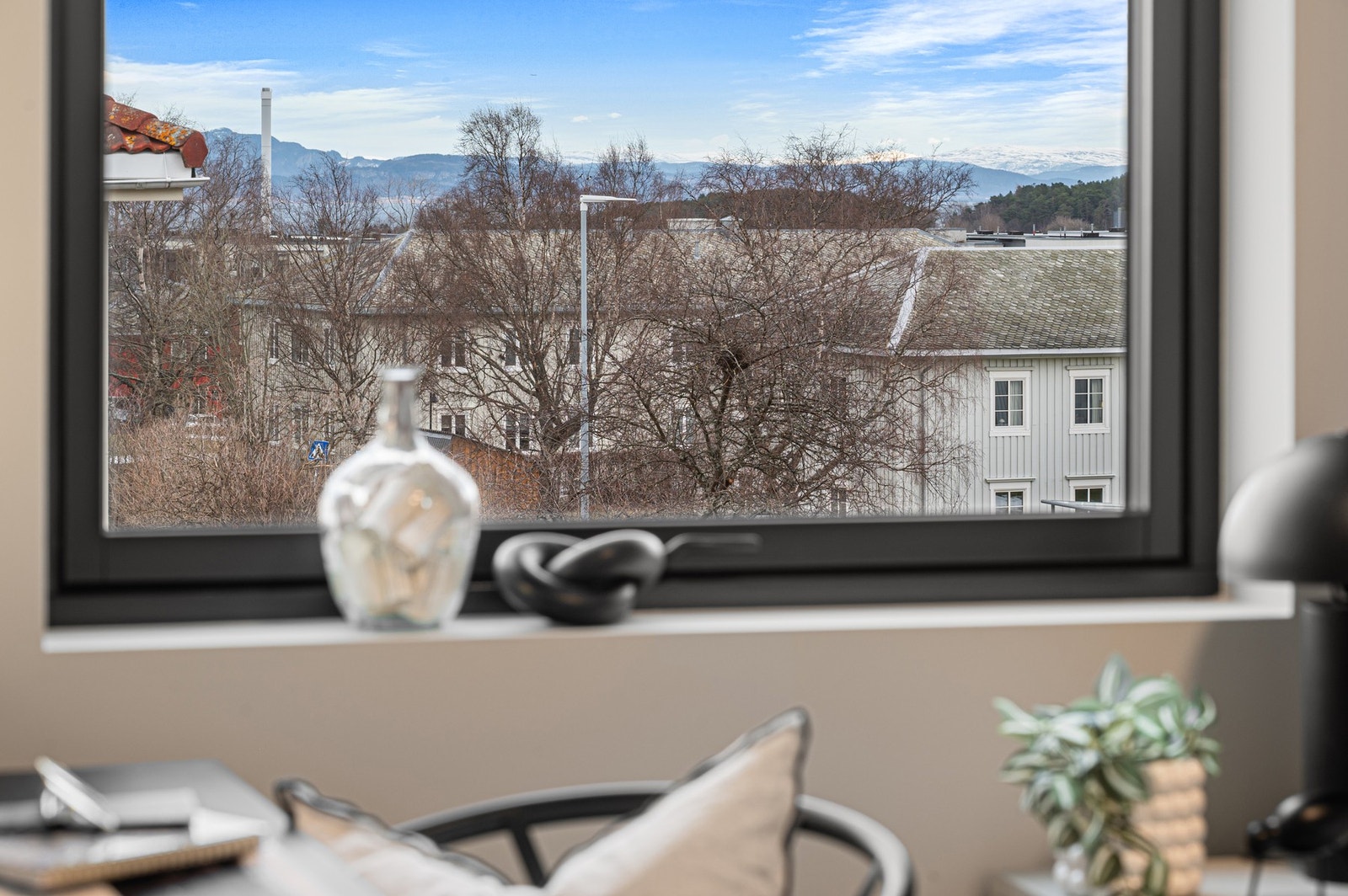 Detaljbilde. Utsikt fra soverom 3. Galleribilde