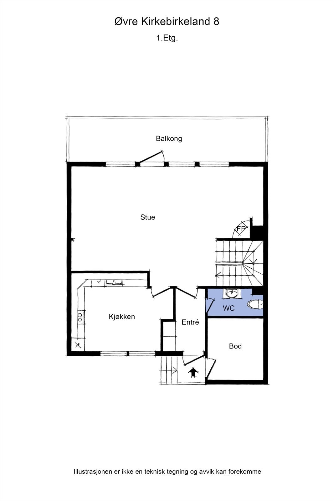 Planløsning - 1. etasje Galleribilde