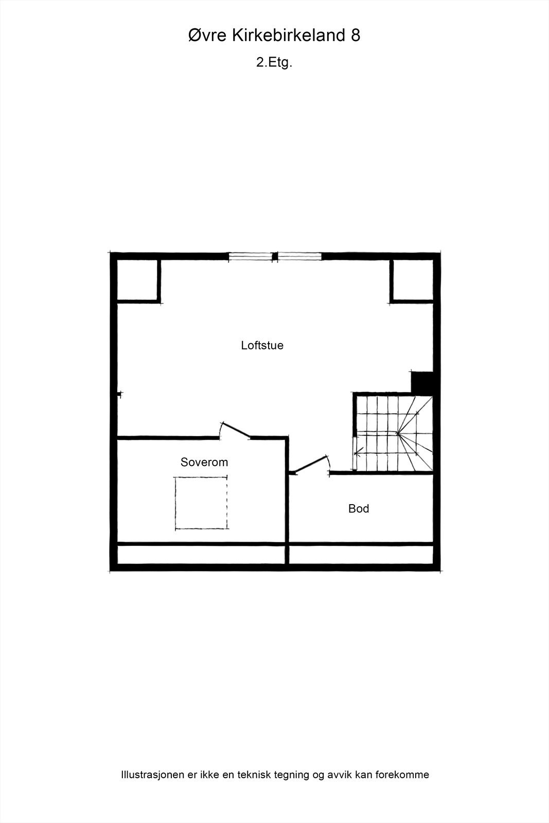 Planløsning - 2. etasje Galleribilde