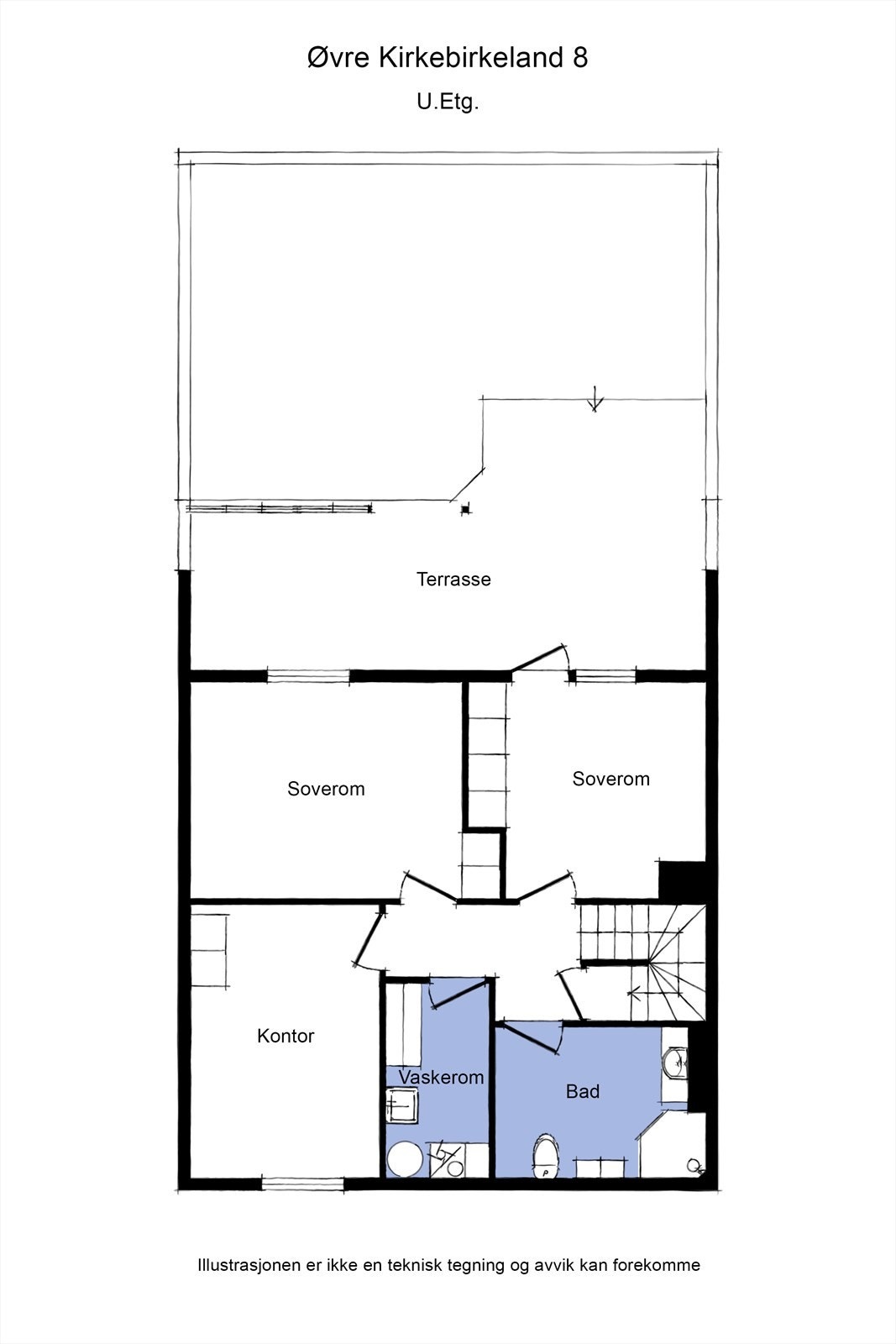 Planløsning - underetasje Galleribilde