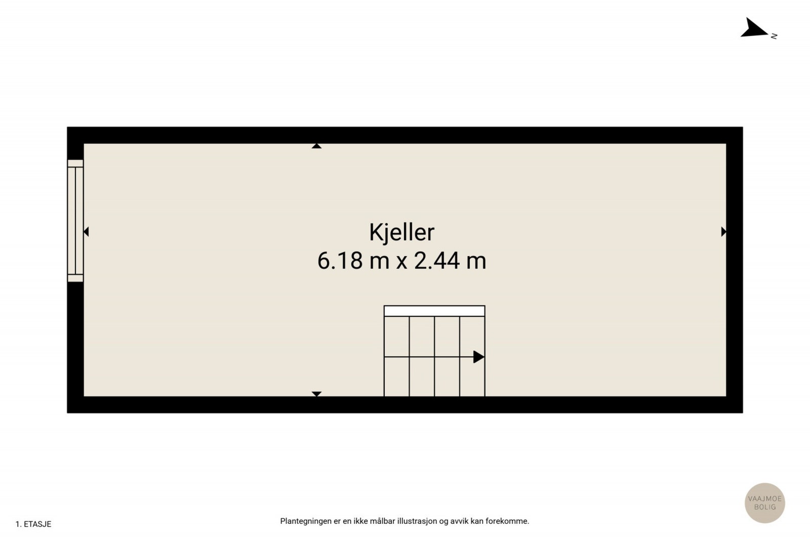 Plantegning kjeller | Gode oppbevaringsmuligheter Galleribilde