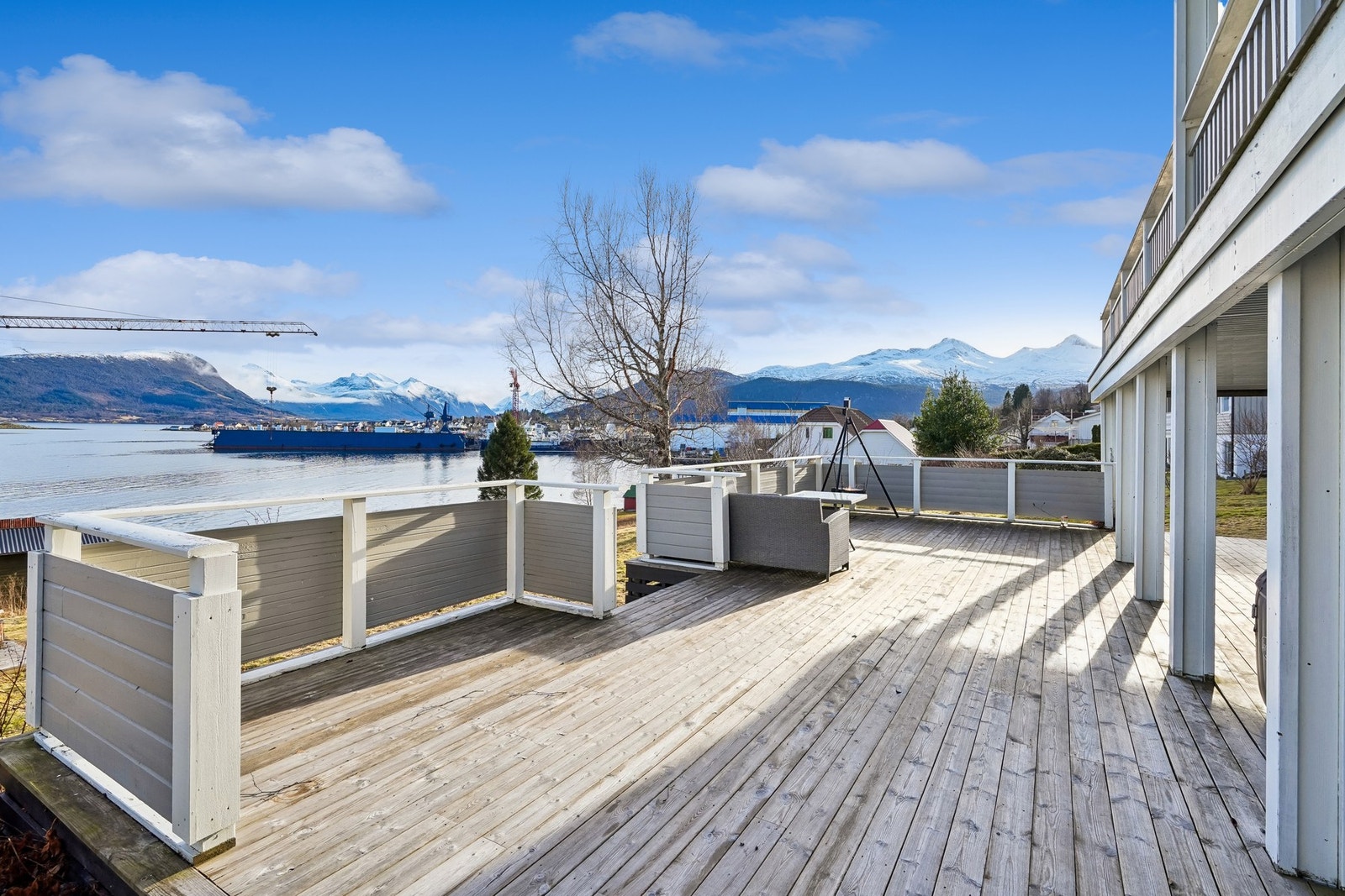 Terrassen har et areal på hele 85 kvm. Galleribilde