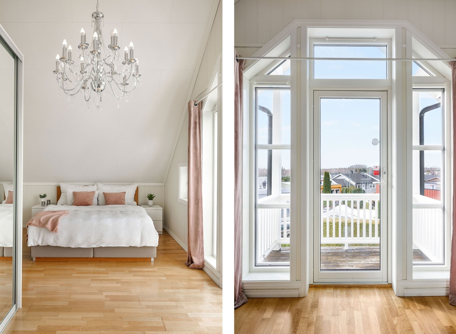 Hovedsoverom med utgang til balkong. Galleribilde