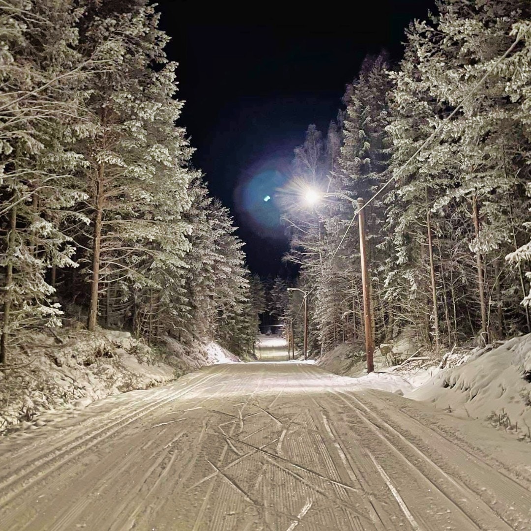 Lysløype går gjennom feltet Galleribilde
