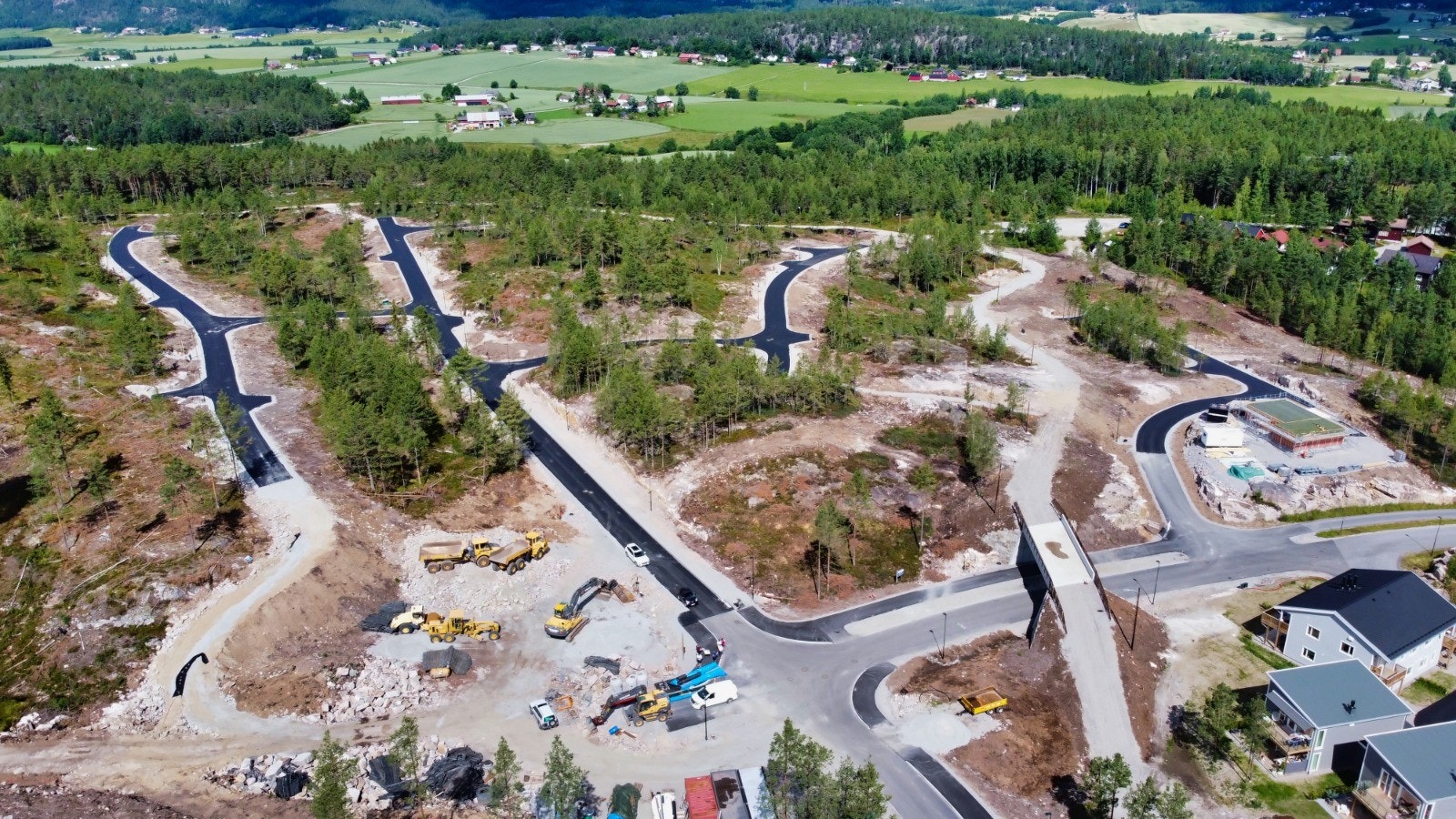 Nordbøåsen - mange av disse tomtene er allerede solgt og bygd ut. Galleribilde