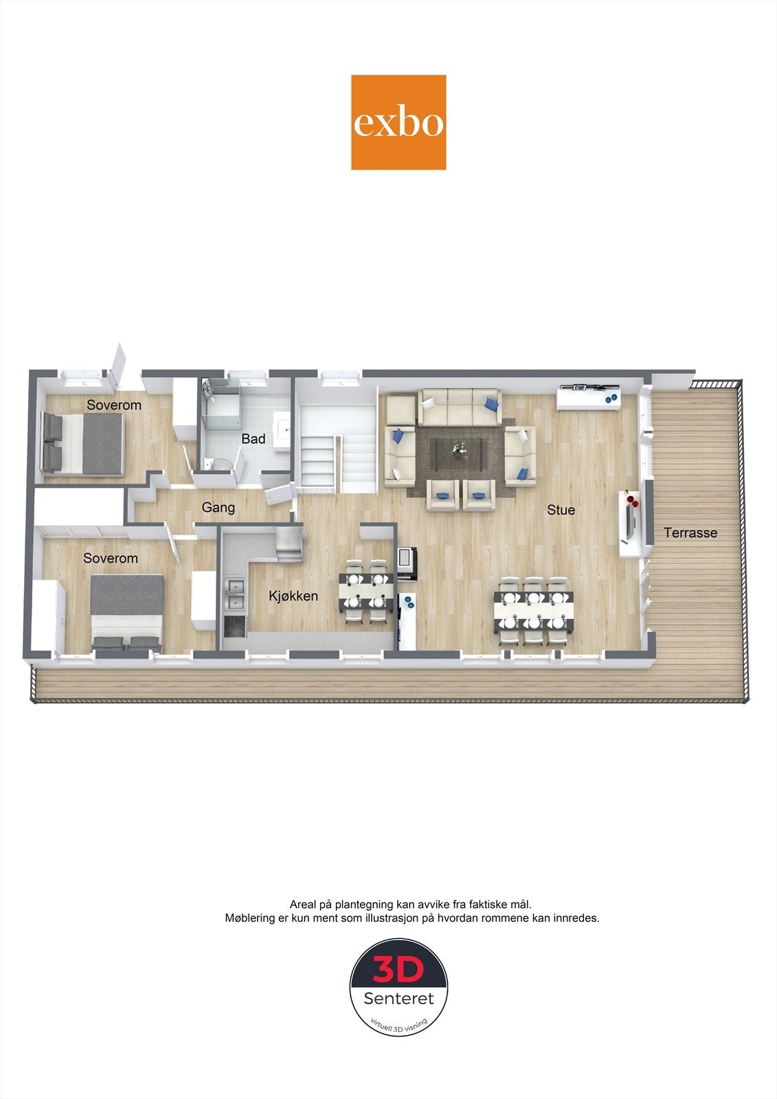 Plantegning hovedetasje Galleribilde