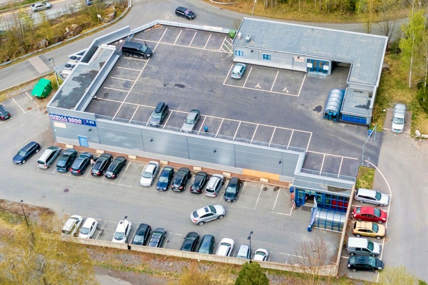 Heldigvis god parkering Galleribilde