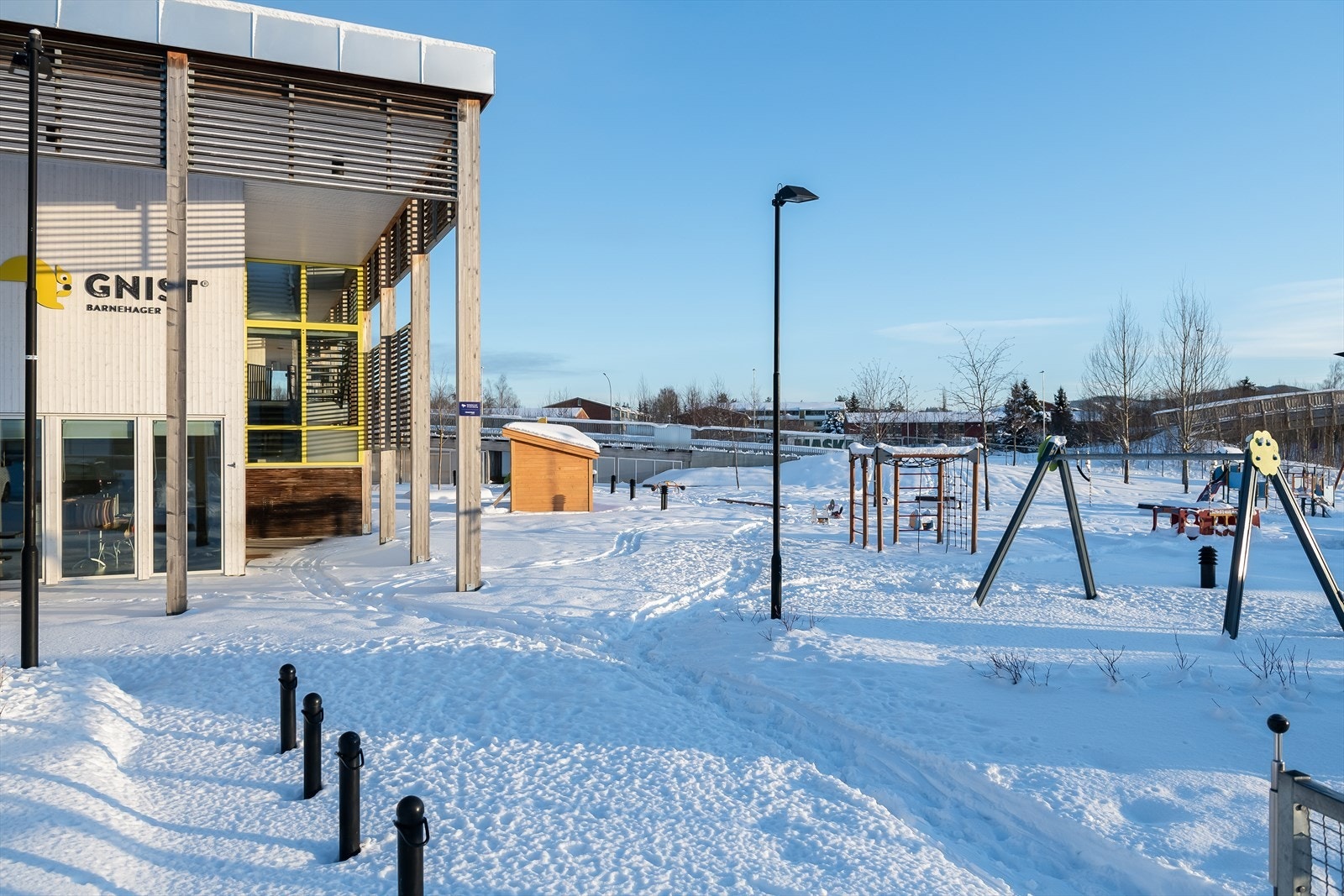 Lund Barnehage i umiddelbar nærhet. Ble etablert i 2012 Galleribilde