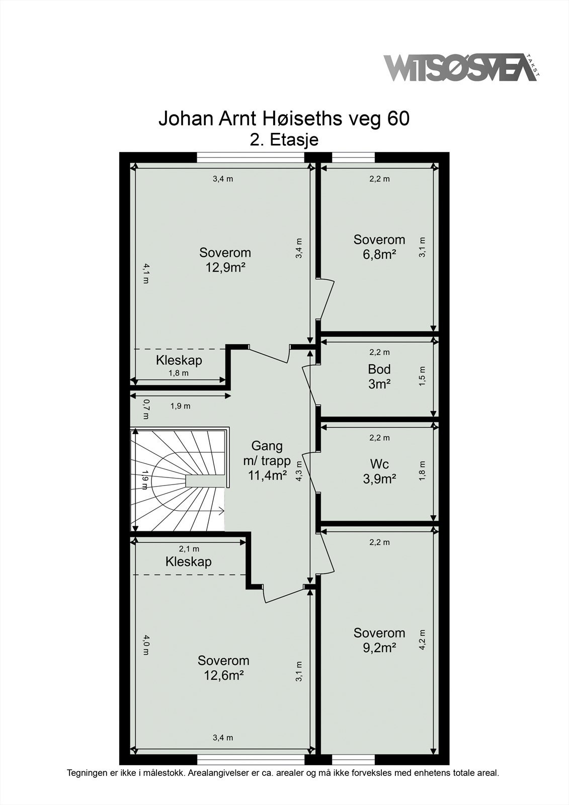 Planskisse 2.etasje Galleribilde