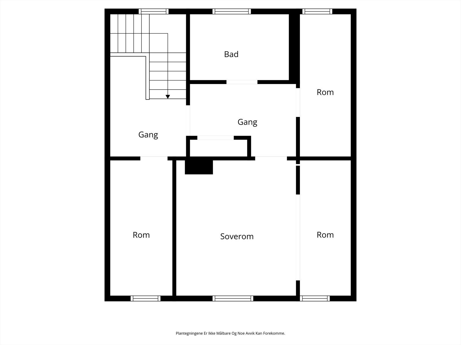 Skissert plantegning 2.etg. Galleribilde