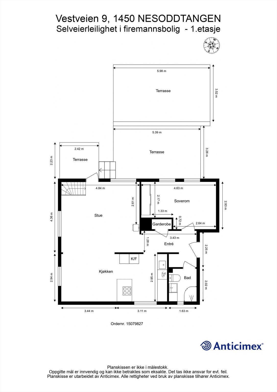 Plantegning 1.etasje Galleribilde