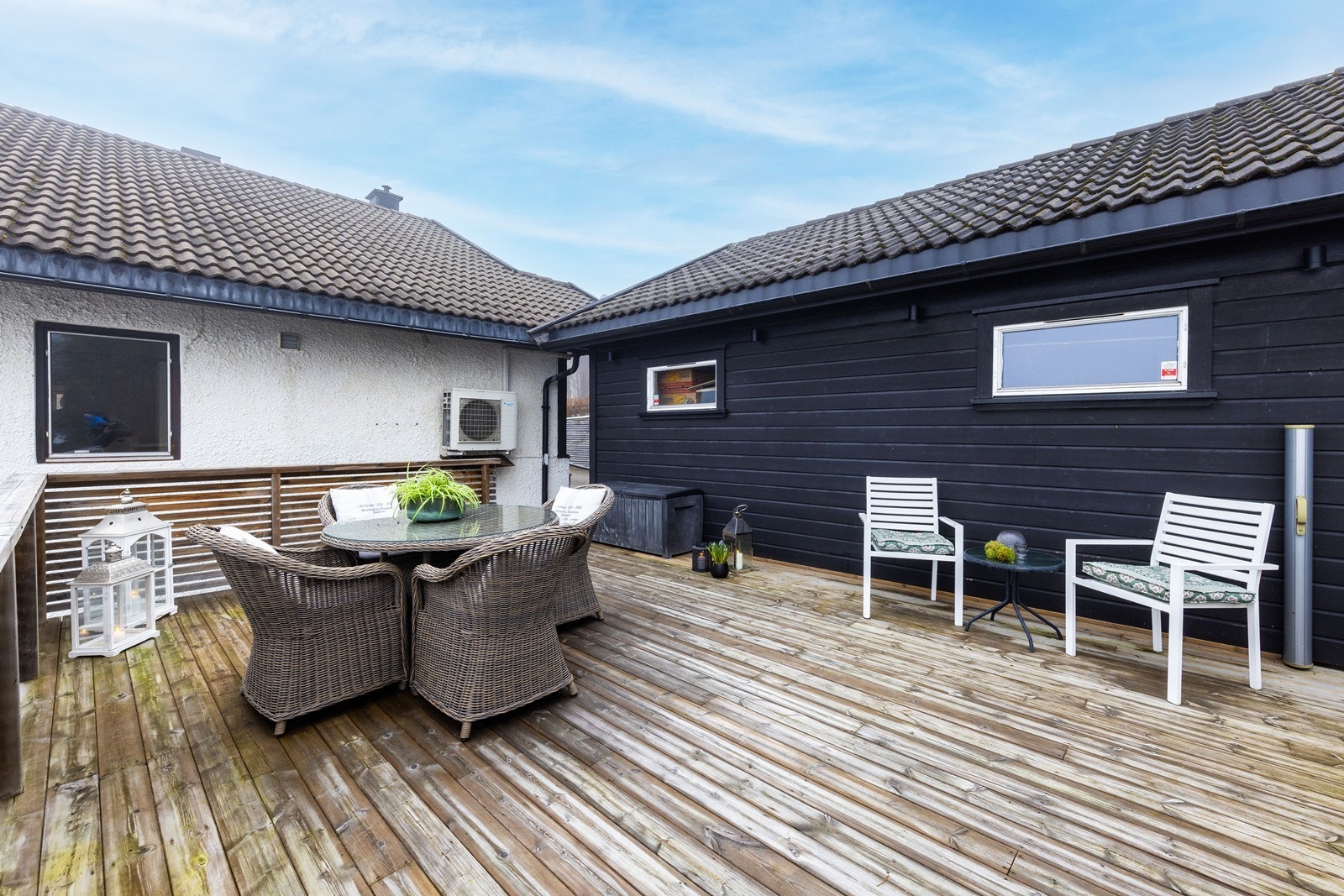 Denne terrassen gir ytterligere en mulighet for å nyte utelivet. Galleribilde