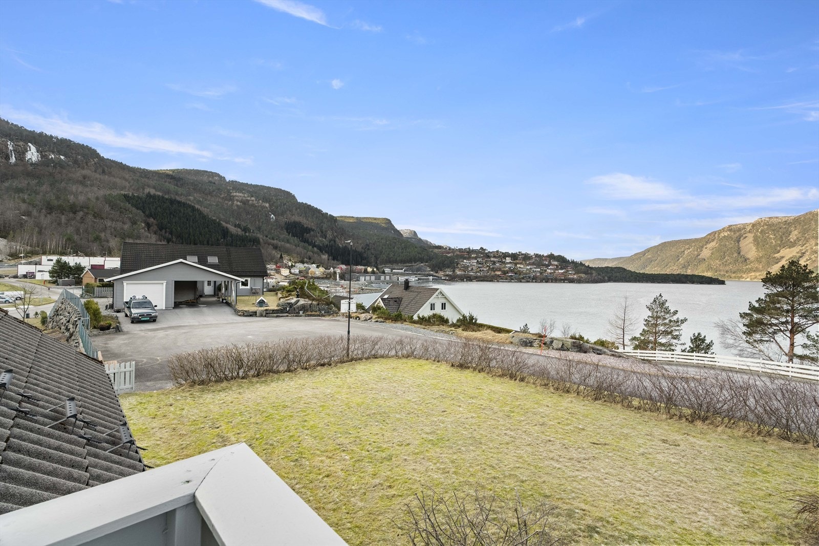 Fin utsikt frå balkongen Galleribilde