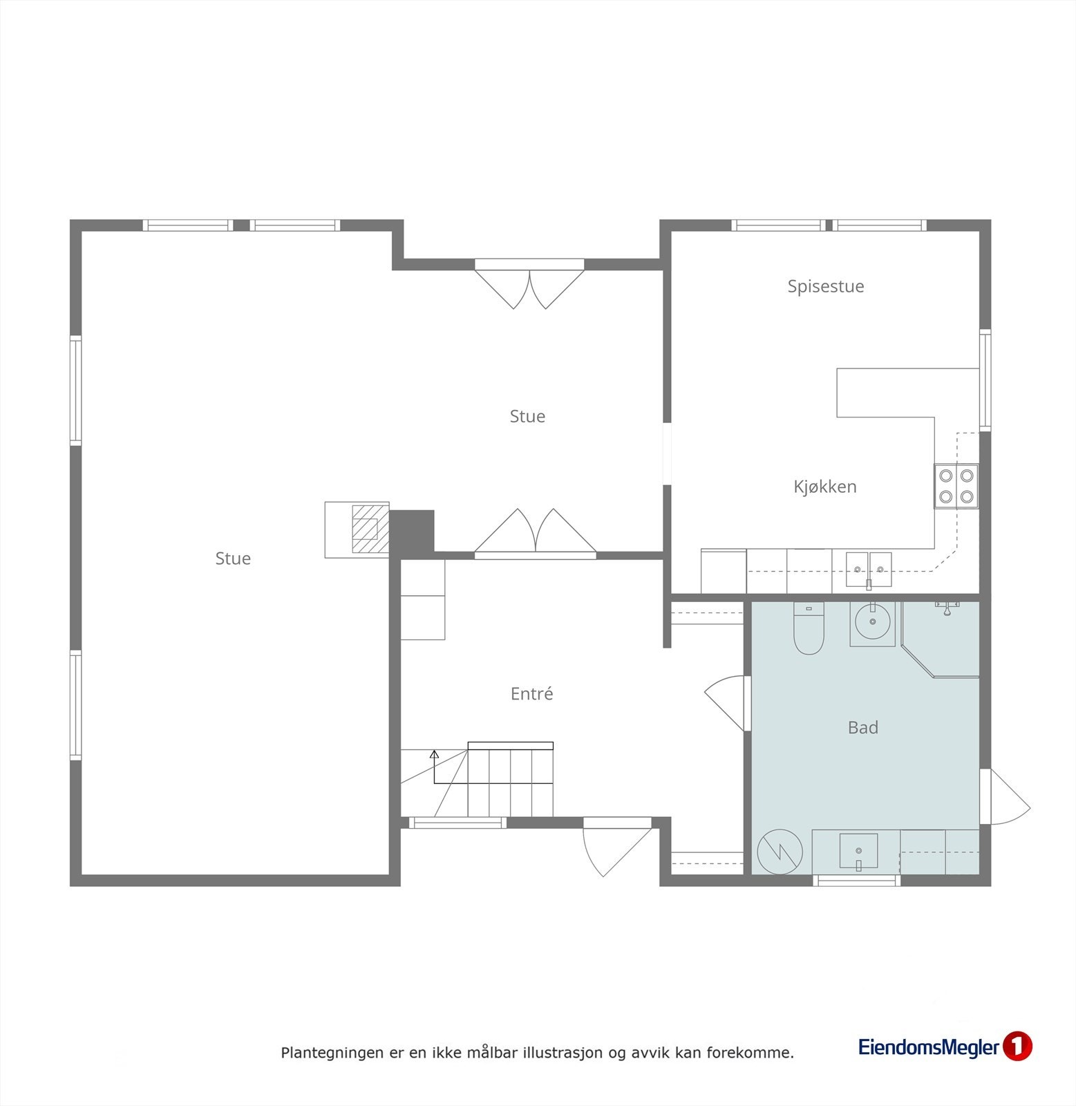 Planteikning hovudplan Galleribilde
