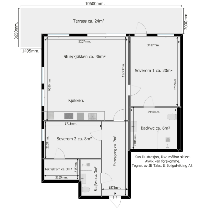 Plantegning (avvik kan forekomme) Galleribilde