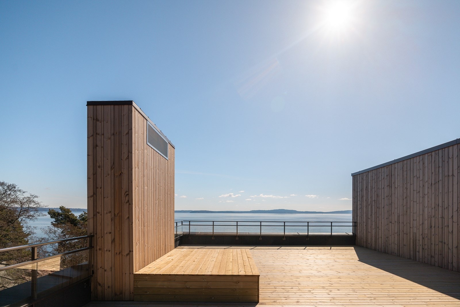 Flott felles takterrasse i bygget. Galleribilde