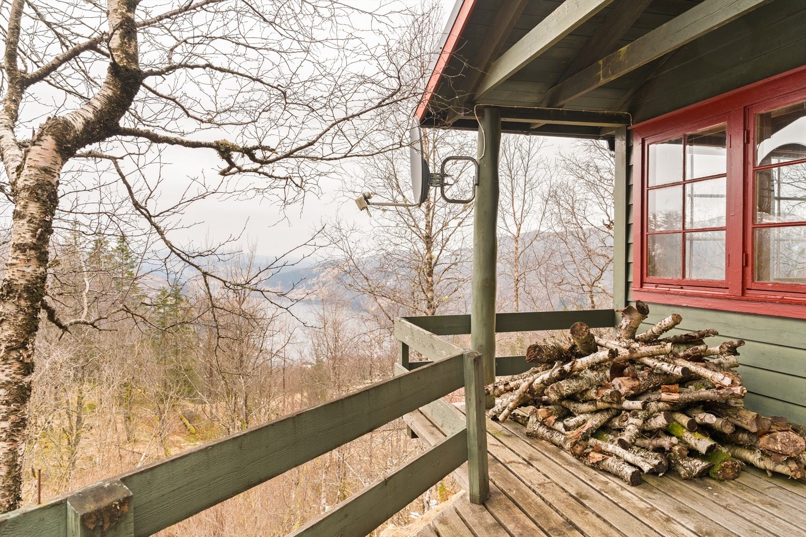 Nydelig utsikt fra terrassen Galleribilde