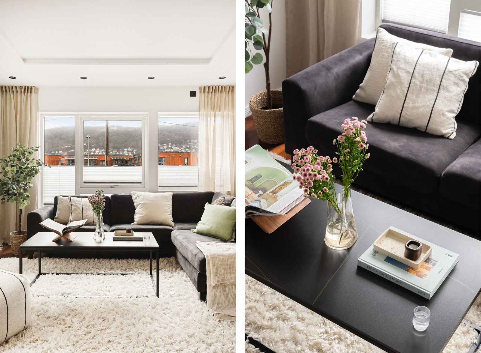 Lekker stue med godt lysinnslipp. Vinduene ble skiftet i 2019. Galleribilde