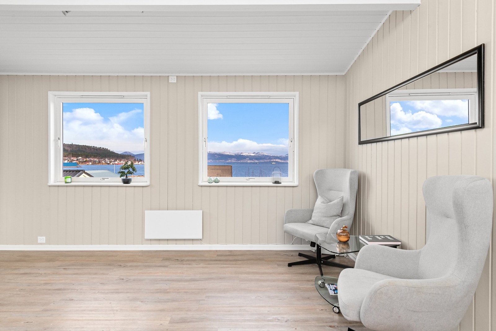 Lyse overflater med nydelig utsikt. Galleribilde