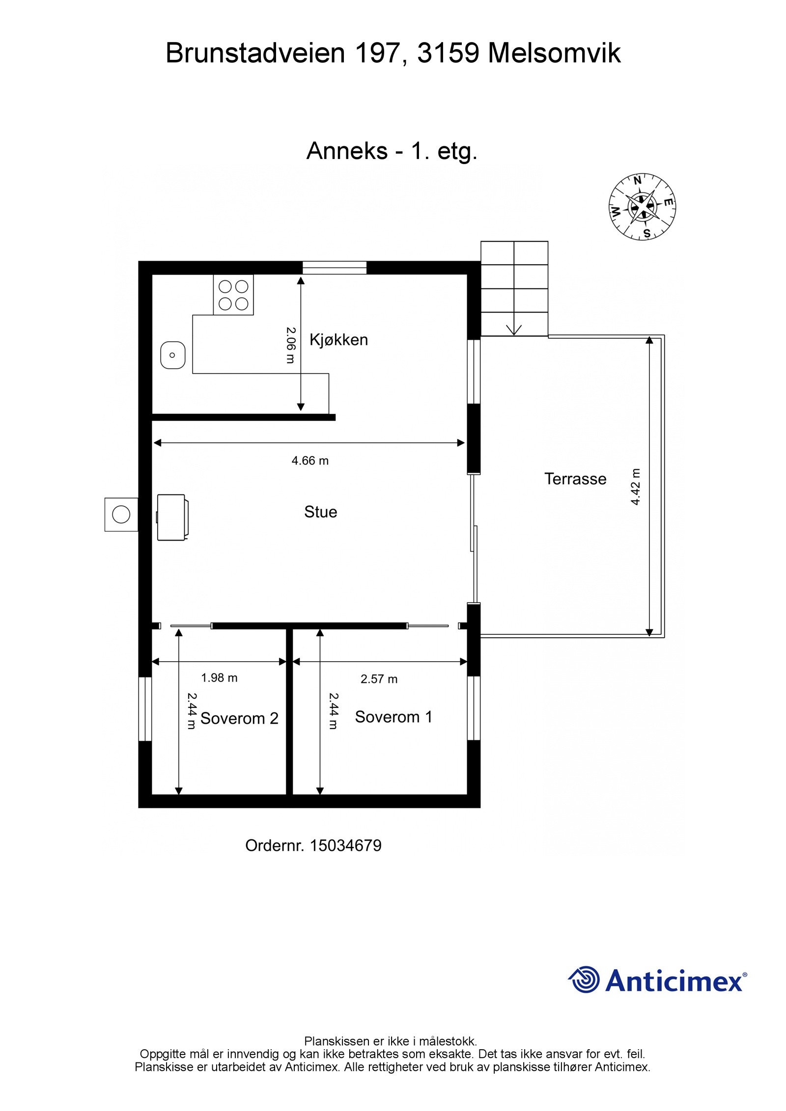 Plantegning 1.etasje annekset Galleribilde