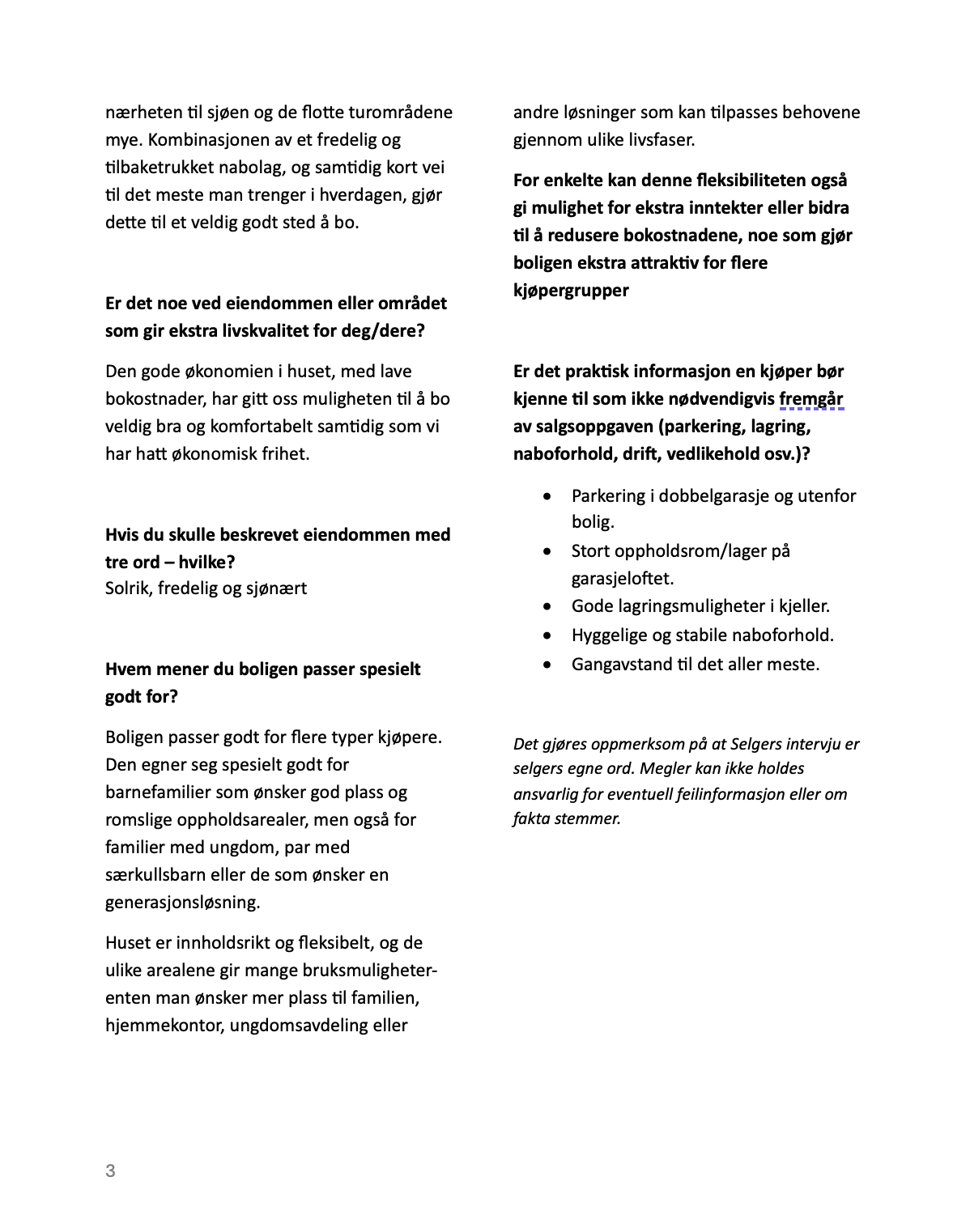 Selgers intervju. Galleribilde