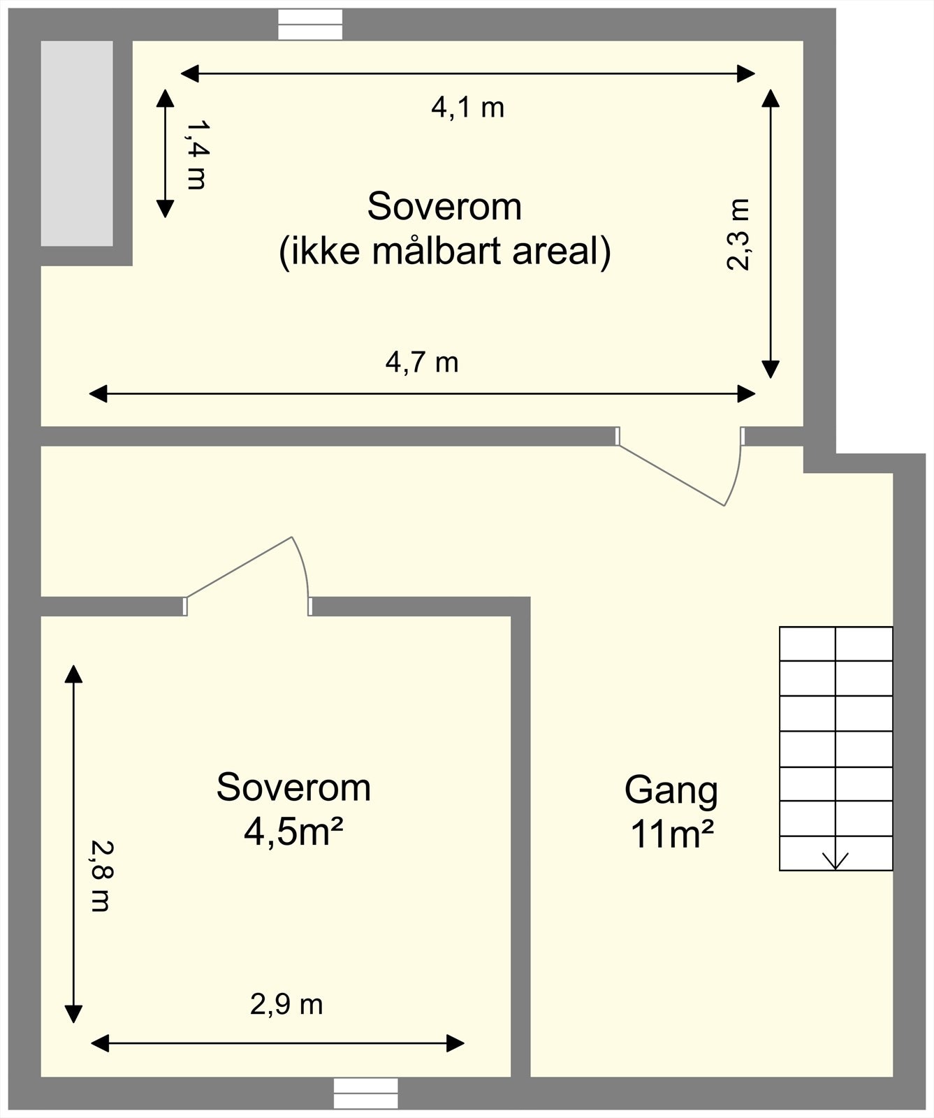 Planskisse loft Galleribilde