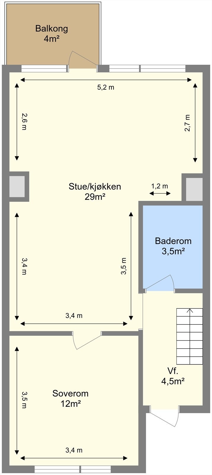 Planskisse 2.etg. Galleribilde